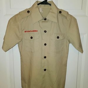 BSA Boy Scout Youth Uniform Shirt - Used Youth Small